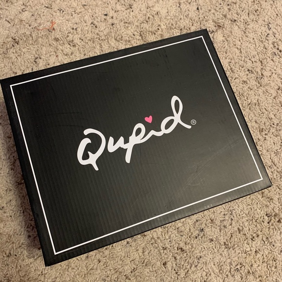 Qupid Cashmere Heeled Sandal - Picture 2 of 10